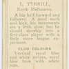 L. Tyrrill, North Melbourne.