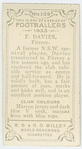 F. Davies, Fitzroy.