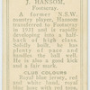 J. Hansom, Footscray.