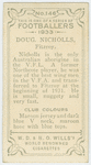 Doug. Nicholls, Fitzroy.