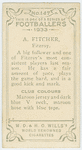 A. Fitcher, Fitzroy.