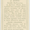 J. Bowe, South Melbourne.