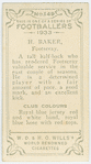 H. Baker, Footscray.