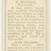 E. Bourke, Yarraville.