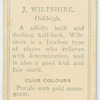 J. Wiltshire, Oakleigh.