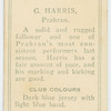G. Harris, Prahran.
