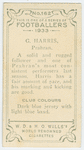 G. Harris, Prahran.
