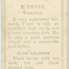 E. Fryer, Essendon.