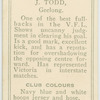 J. Todd, Geelong.