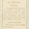 S. Clough, Brighton.