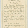 N. Driver, Oakleigh.