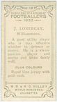 J. Lonergan, Williamstown.