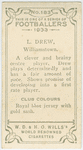 L. Drew, Williamstown.