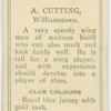 A. Cutting, Williamstown.