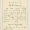 A. Cutting, Williamstown.