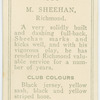 M. Sheehan, Richmond.