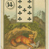 Nine of clubs (Mountain lion with kill)