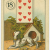 Ten of hearts (Dog outside)