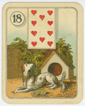Ten of hearts (Dog outside)