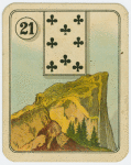 Eight of clubs (Mountain peak).