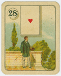 Ace of hearts (Man on terrace).