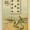 Nine of spades (Anchor in sand)