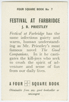 Fesitval at Farbridge.