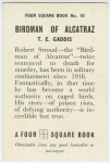 Birdman of Alcatraz.
