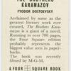 The brothers Karamazov.