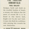 The foolish immortals.