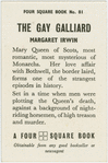 The gay galliard.