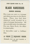 Black narcissus.