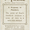 A proposal in Flanders.