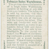 Tobacco sales warehouse.