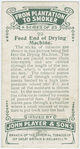 Feed end of drying machine.