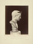 Bust of man with wings on head