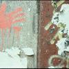 Bloody Handprint on public wall