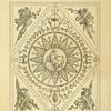 Center design of twelve-leafed floral shape with central design of classical soldier