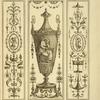 [Central design of urn with weeping woman.]