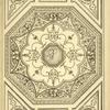 Central octagonal design with leaves and urns; center design of woman with drape