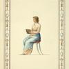 Woman in classical dress reading