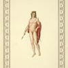 Nude youth holding bow and arrow
