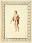 Nude youth holding bow and arrow