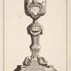 Chalice with amorino and pyramid shape on cup