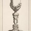 Chalice with two cherubs with garlands on cup