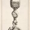 Chalice with scene of Jesus breaking bread on the cup.