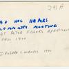 Ad hoc Harpers committee meeting at Peter Fisher's apartment, 1970 Fall