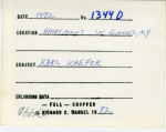 Karl Kaefer, Queens, N.Y., 1982