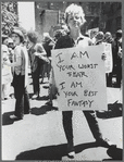 Donna Gottschalk holds poster ...