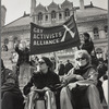 Kate Millett and Linda Clarke at gay rights demonstration, Albany, New York, 1971